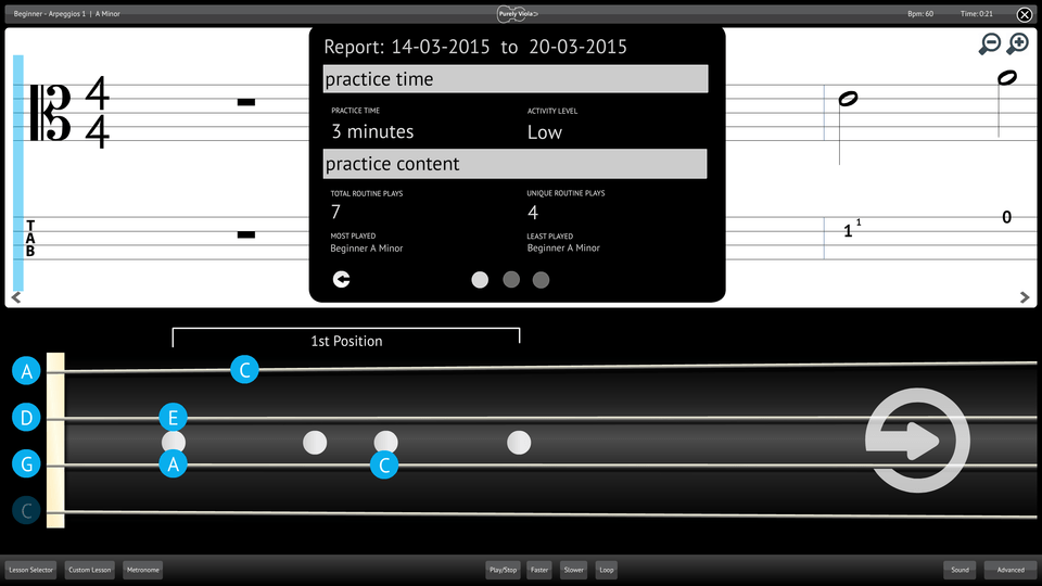 Purely Viola Screenshot Reporting Measuring Progress