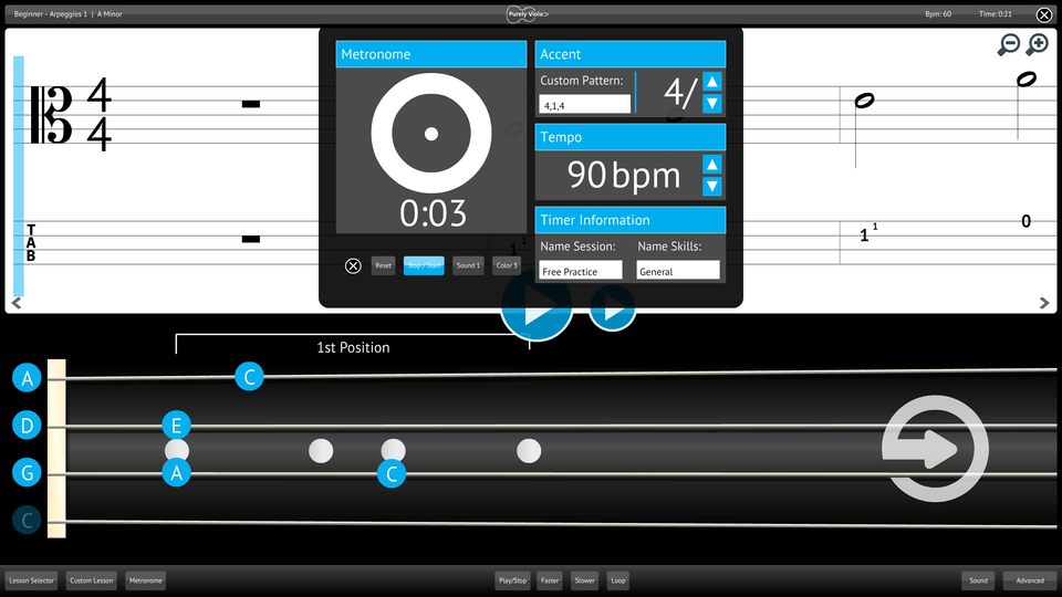 Purely Viola Screenshot Custom Metronome