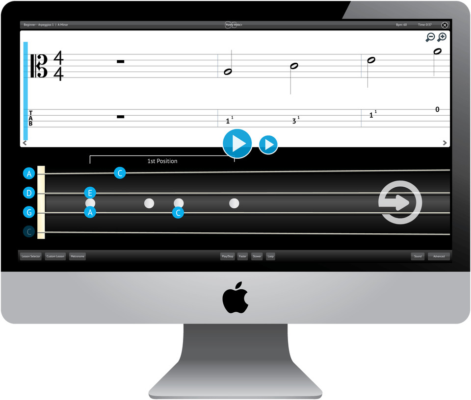 Purely Viola Software Application Screenshot